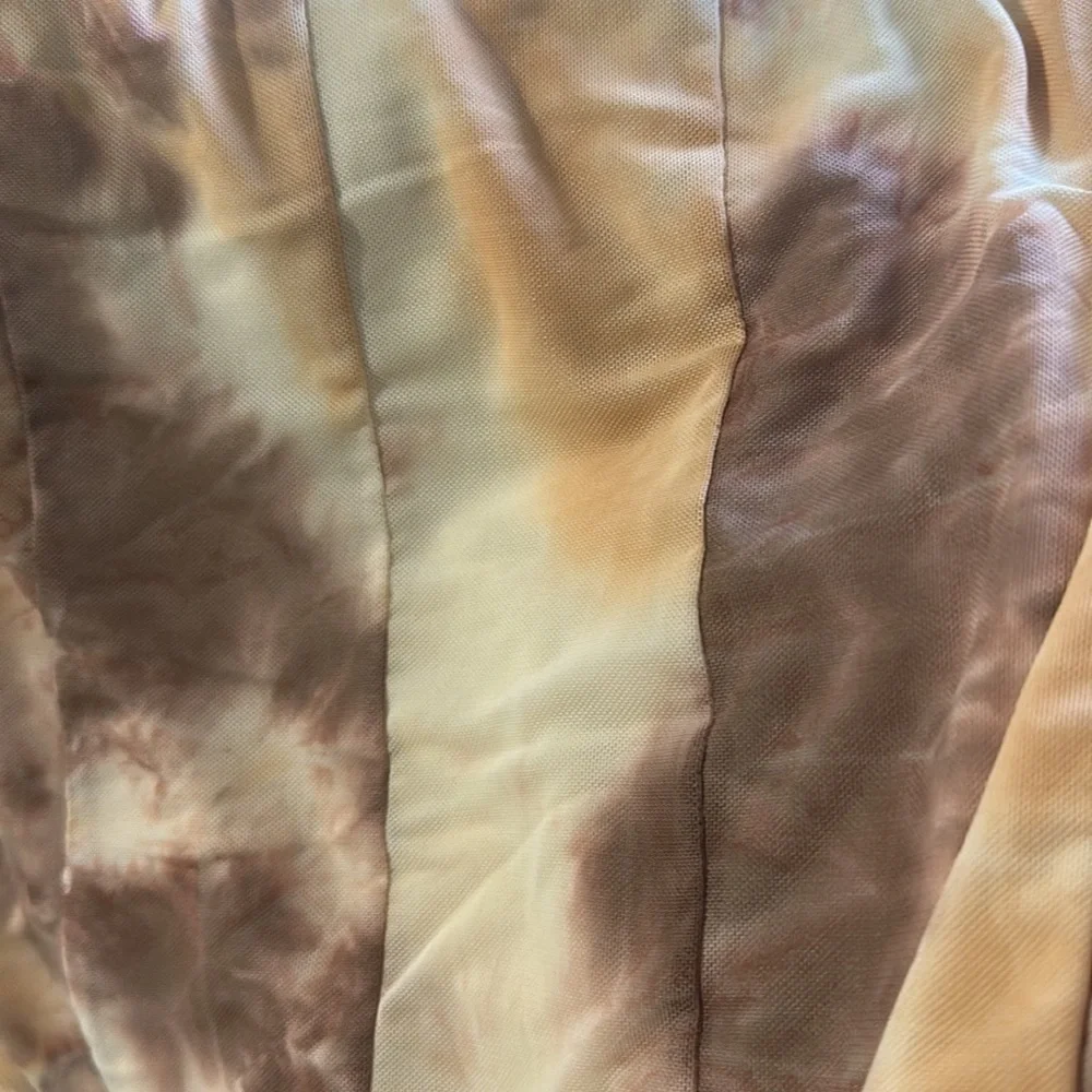 Gilded Intent tie-dye mesh top xs